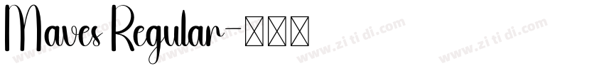 Maves Regular字体转换